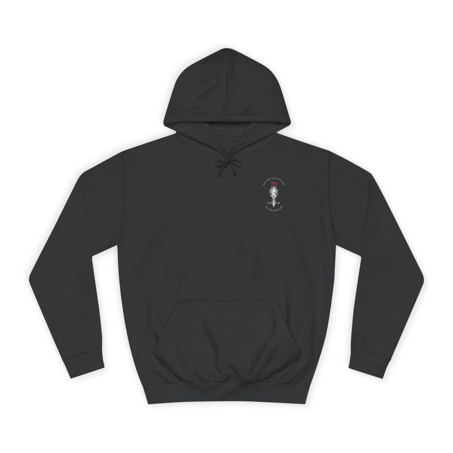 Unisex College Hoodie with Edgy Design - Perfect for Students, Unique Gift for Graduates, Casual Wear, College Spirit, Streetwear