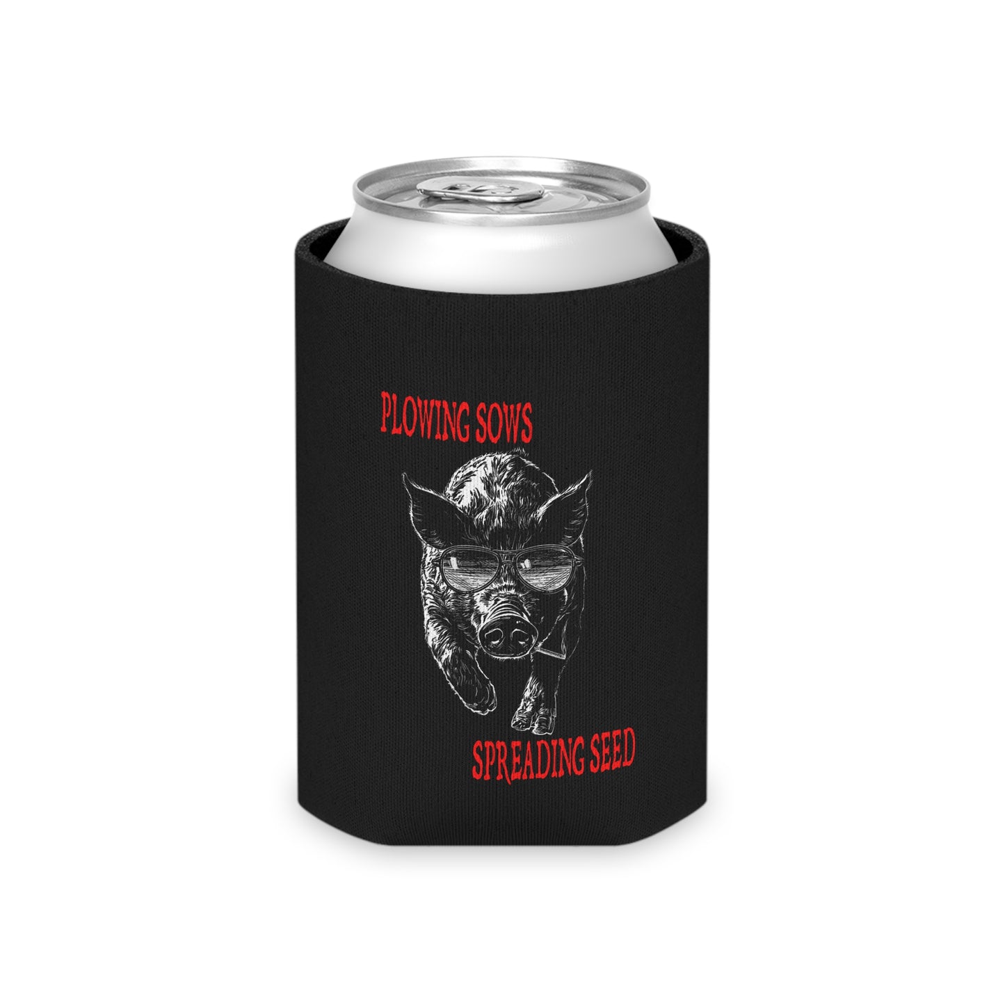 Funny Pig Can Cooler, BBQ Drink Holder, Farm Party Favor, Gift for Him, Backyard BBQ Essentials