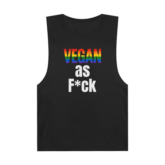 Unisex Vegan Pride Tank Top, Perfect for Festivals, Summer Outings, LGBTQ+ Events, Vegan Activism, Pride Month Celebrations