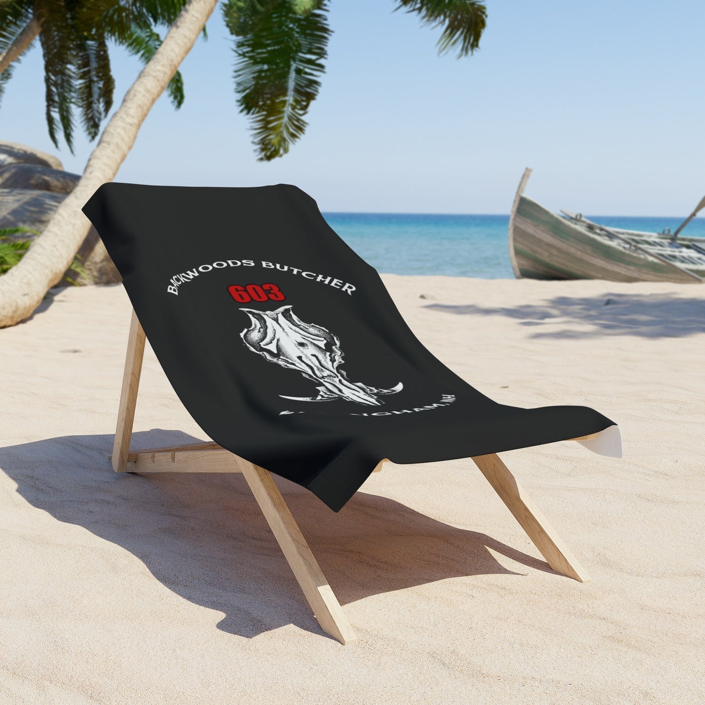 Beach Towel with Skull Design, Perfect for Summer, Pool Party, Beach Day, Gifts for Him, Outdoor Adventures