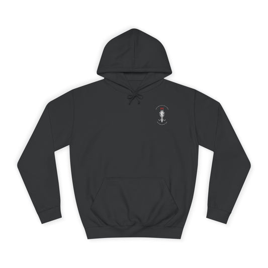 Unisex College Hoodie with Edgy Design - Perfect for Students, Unique Gift for Graduates, Casual Wear, College Spirit, Streetwear